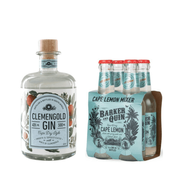 WineDab Glemengold Gin and Barker and Quin Cape Lemon